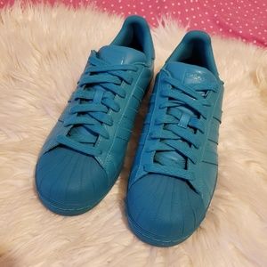 ADIDAS X PHARRELL WILLIAMS LEATHER TRAINERS